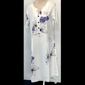 Hekka Cotton Wax Asian Inspired Dress - NWT
